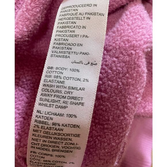 FatFace Pink Crew Neck Pull Over Oversized Cotton Sweatshirt, Women's 18 - Picture 5 of 6